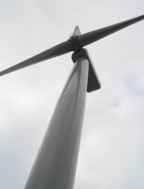 Wind farm turbine.