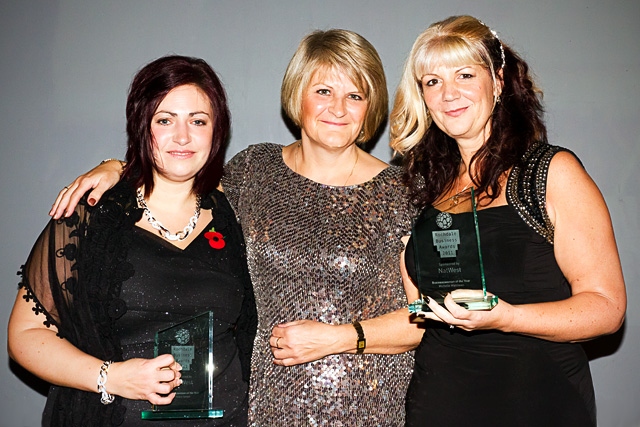 Helen Senior from Jackson, Jackson & Sons and Michelle Matthews from Ladies Only - Businesswoman of the year (sponsored by Molesworths Bright Clegg)