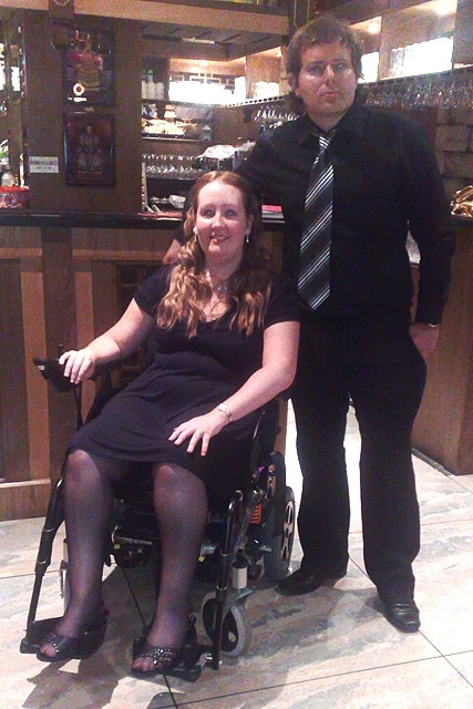 Paul Marshall with Catherine Eves at a recent fundraising evening
