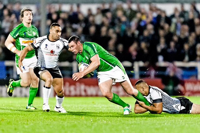 Fiji v Ireland in the Rugby League World Cup at Rochdale Hornets 2013