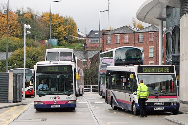 Buses at the new bus station