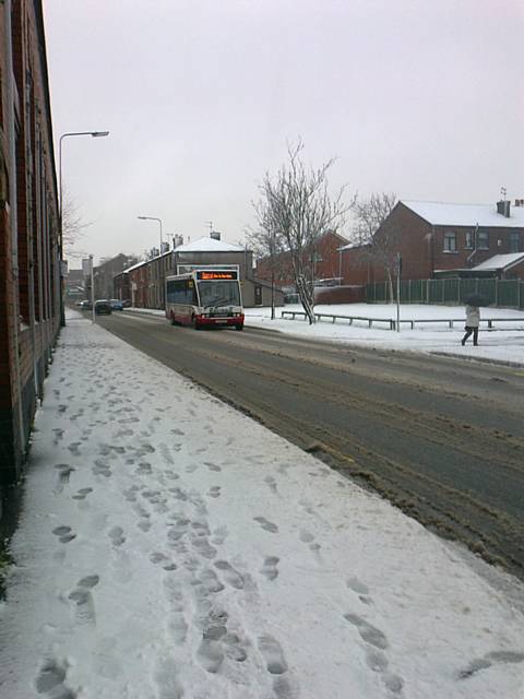 Snow affecting bus services