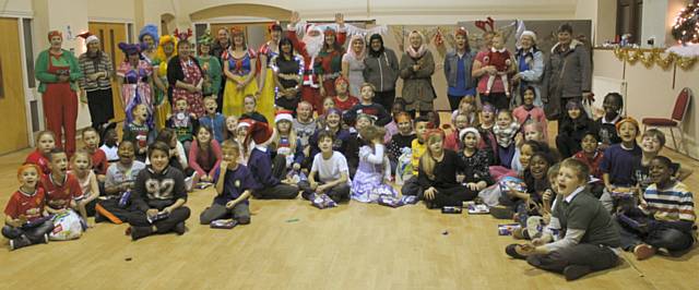 RBH junior wardens, employees and volunteers at the Christmas Party at Castlemere Community Centre