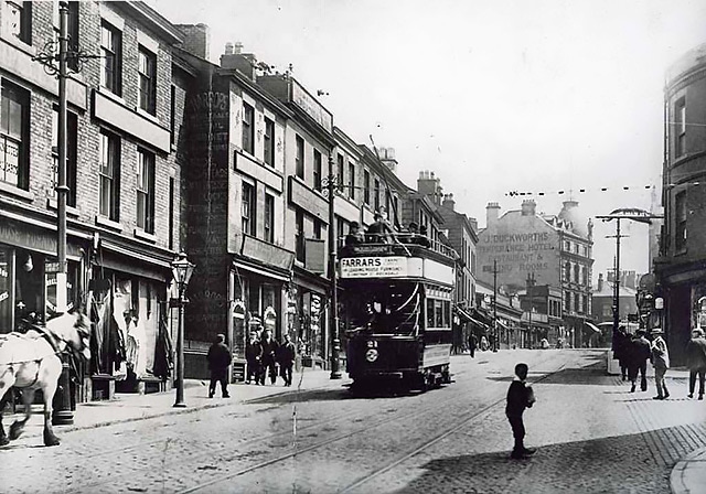 Tram on Drake Street in the 1930s