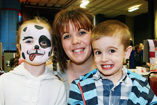 Chloe Talbot with daughter Hannah and son Harry