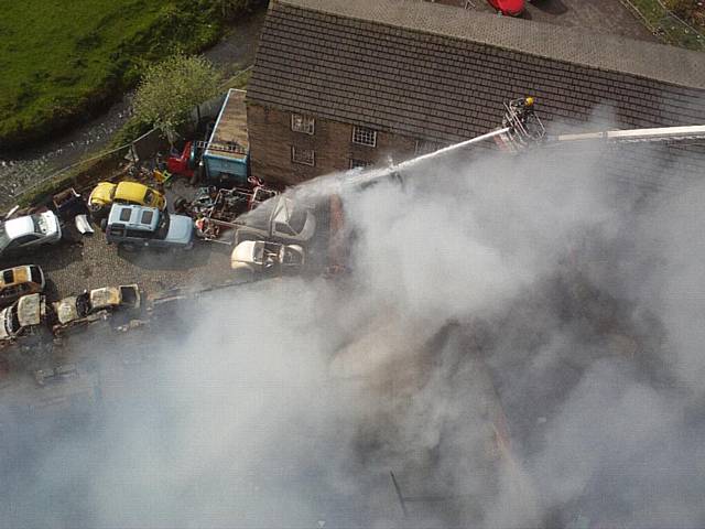 Fire at Smithy Bridge Textiles