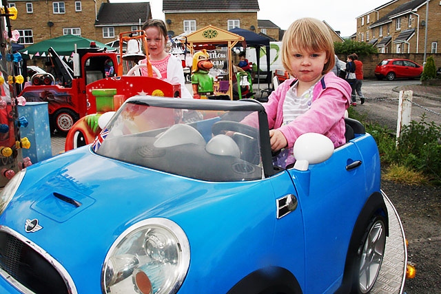 Ava Fenney enjoys a fair ride