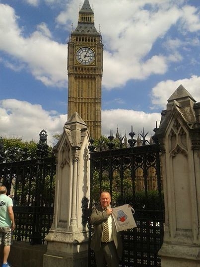 Ray Stearn at the Palace of Westminster 