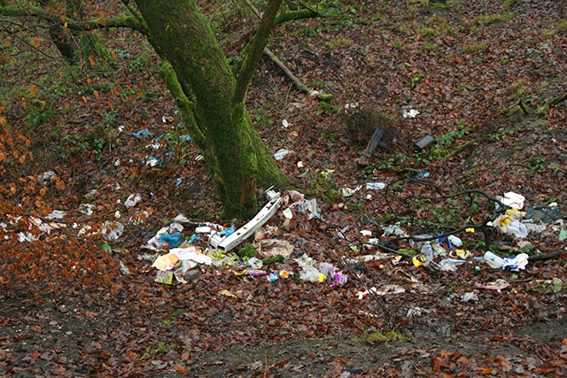 Ashworth Valley fly tipping on Boxing Day