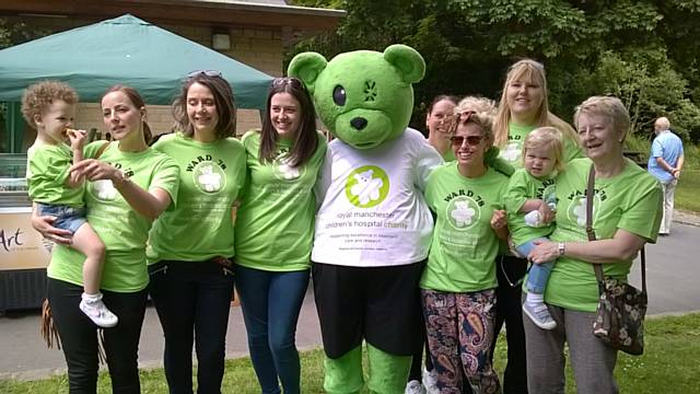 Patients, families and friends of Ward 78 at Royal Manchester Children’s Hospital walk around Hollingworth Lake to raise money for the ward