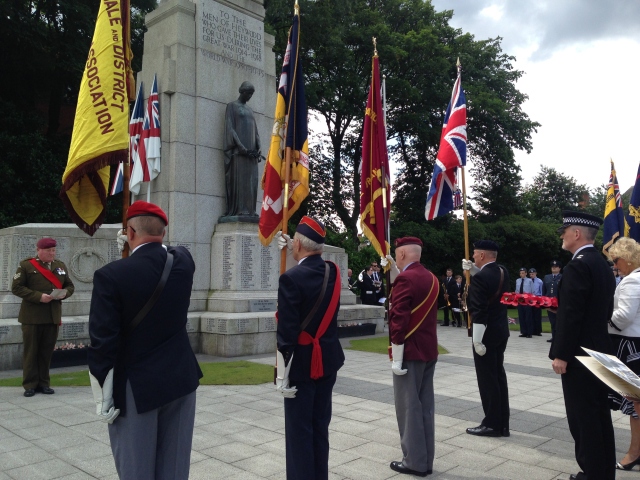 Dedication Service for Heywood’s Memorial 4 stone flags