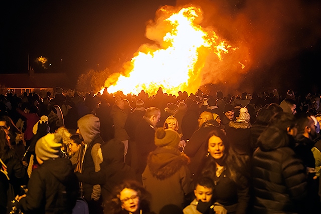 Norden bonfire and firework display