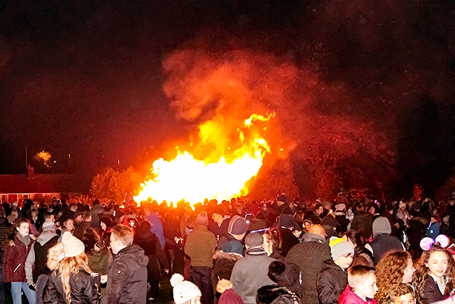 Norden bonfire and firework display