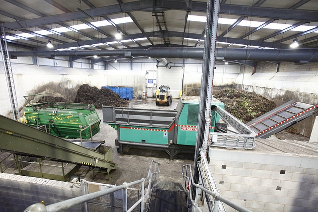 Composting in action: the in-vessel composting facility where food waste is turned into compost