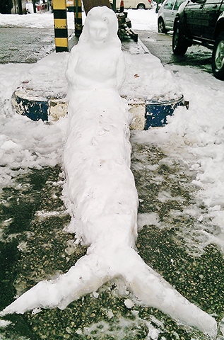 Snow mermaid by Annie Lumb