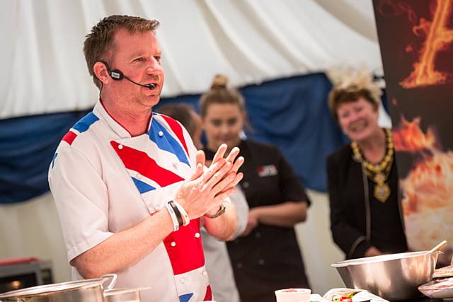 Andrew Nutter will be streaming his cookery demo online (photo from 2016)