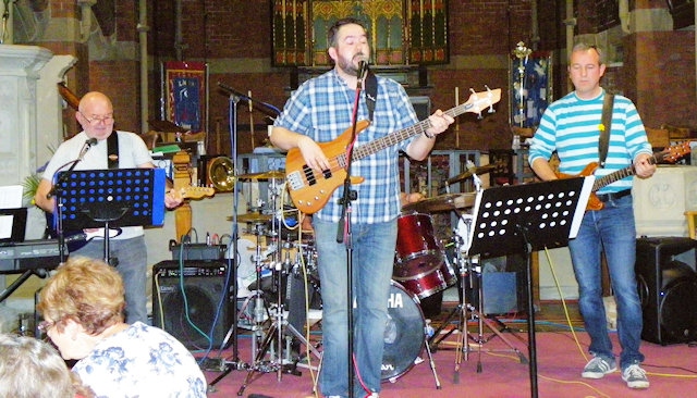 St Andrew’s, Dearnley rocked to the sound of the band Dukes Road