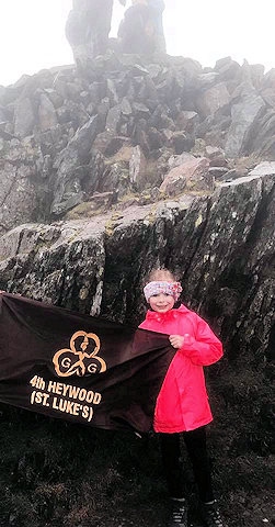 Freya Howarth conquers Snowdon to raise funds for her Brownie Unit