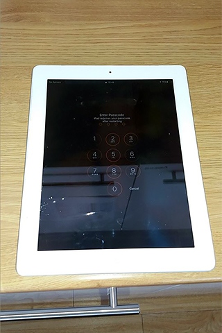 White iPad was recovered by police