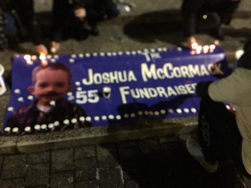 Candlelit vigil held for Josh McCormack