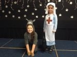Heap Bridge Christmas play – The Midwife and Steve the donkey 