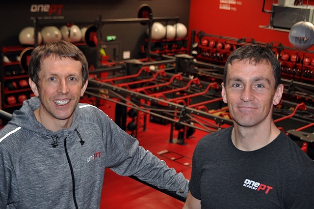 Neil Fell and Phill Wright at the Rochdale gym