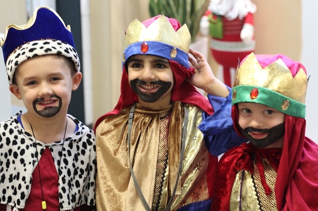 All Souls' CE Primary Reception performance of “We Three Kings” 