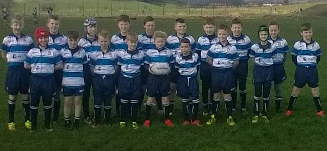 Mayfield Mustangs under 11s in their new kit, sponsored by Clad-it