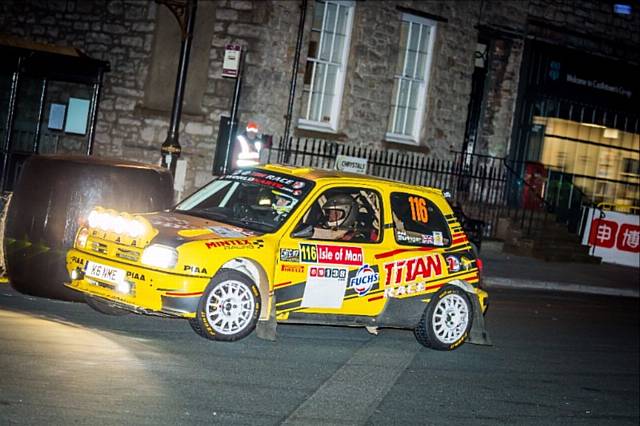 Steve Brown in action on last years Rally Isle of Man courtesy of Mann Motorsports