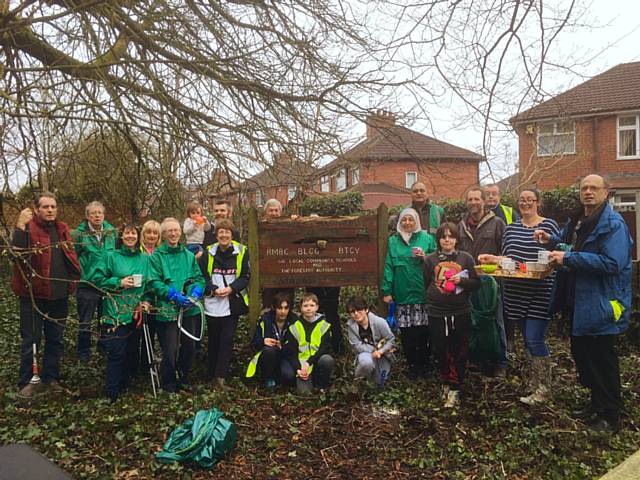 Rochdale Environmental Action Group with the Friends of Broad Lane Community Woodland 