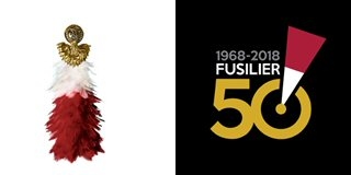 The Royal Regiment of Fusiliers 50th anniversary logo
