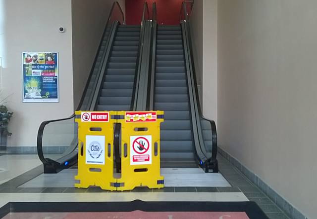 Escalator at the Wheatsheaf Centre Shopping Centre