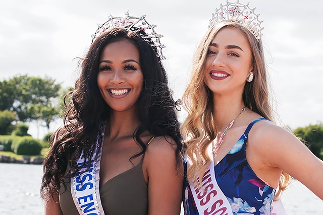 Miss Southport 2017 Gwen Raby (right) with the current Miss England