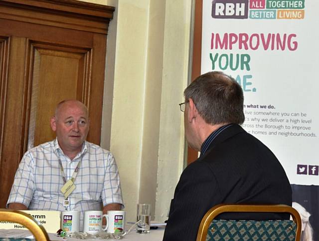 A local business picks up tips from RBH at the meet the buyer event 