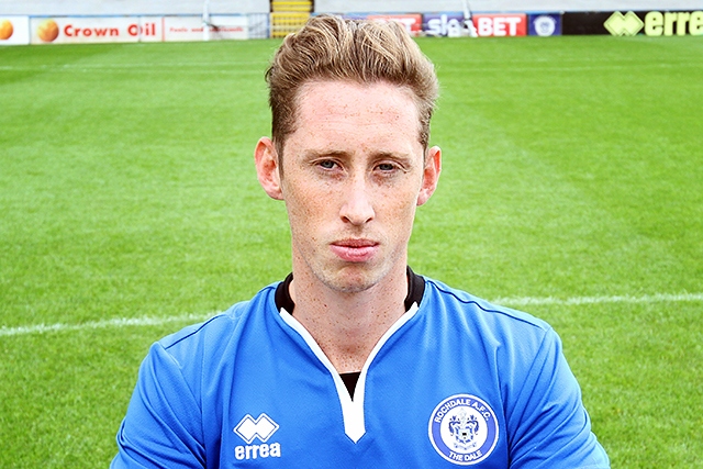 Joe Bunney, pictured during his time at Rochdale AFC