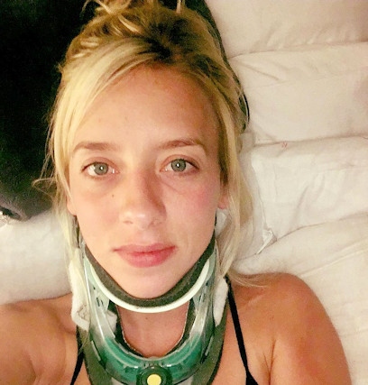 Samantha, pictured after surgery, fears the error could have cost her vital donations