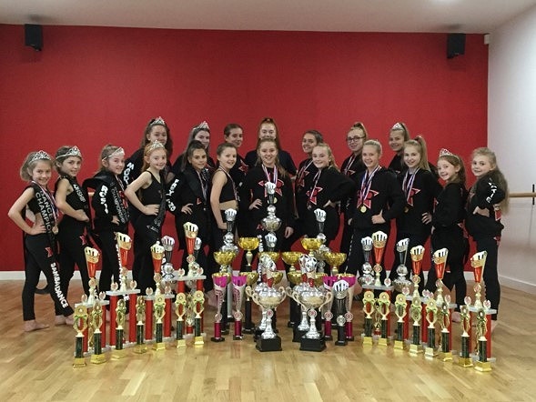 Samba Dance and Fitness show off their trophies