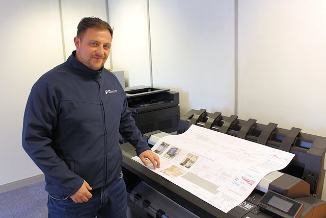 Senior contracts engineer Jamie Roche at the SSE office in Rochdale