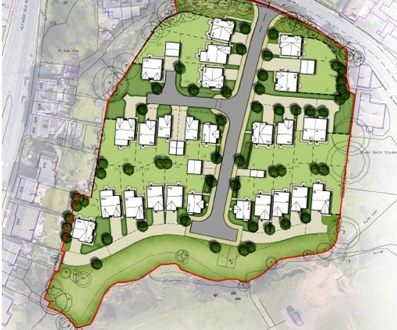 Plans for 26 new homes off Langley Lane, Middleton