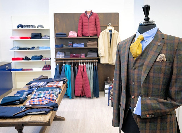Buckley Menswear clothing inside the store