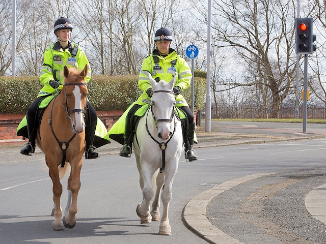 GMP’s Mounted Unit's Safer Pass Initiative, in partnership with The British Horse Society, saw 21 cars stopped for passing a horse too closely 