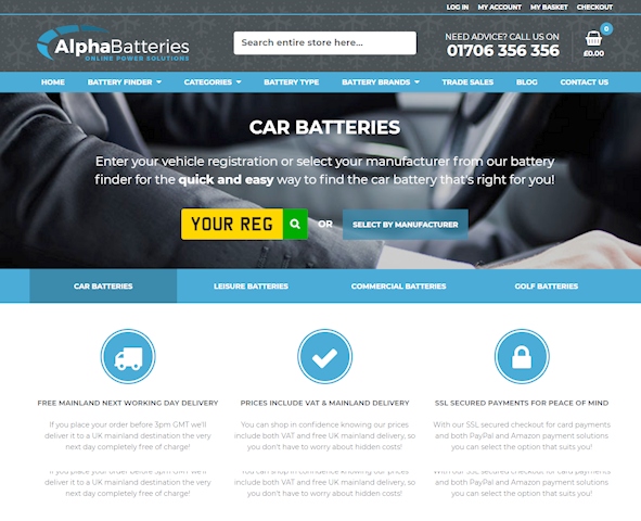 Alpha Batteries offer 10% off all products to celebrate a decade of business