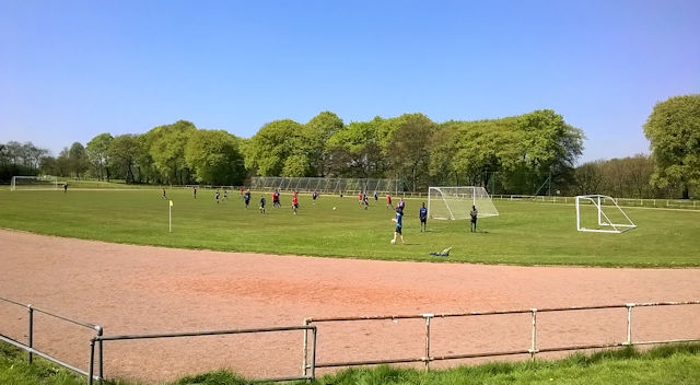 Springfield Park football pitch and running track