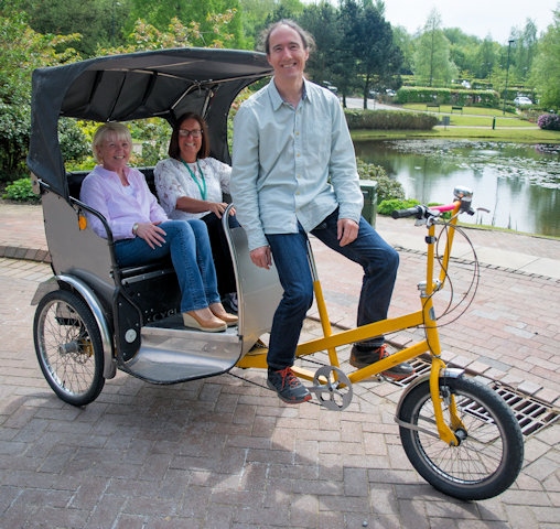 Zen Internet, CEO Richard Tang takes part in the rickshaw challenge