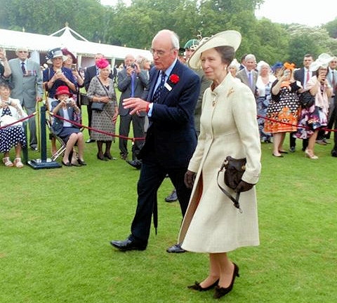 Princess Anne at the Not Forgotten Association garden party
