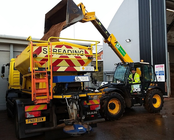 At the council depot there are over 4,500 tonnes of salt ready for spreading and treatments started last month