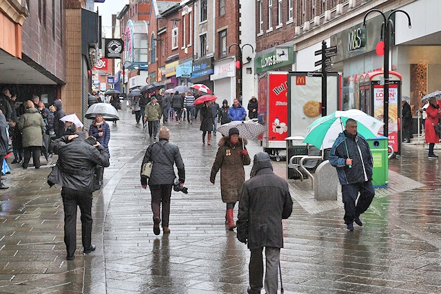 Yorkshire Street, Rochdale: companies are likely to see their business rates increase by 2.1%
