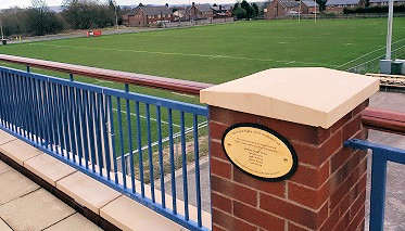 Rochdale Rugby Union Club's new balcony extension to the memory of five young rugby players