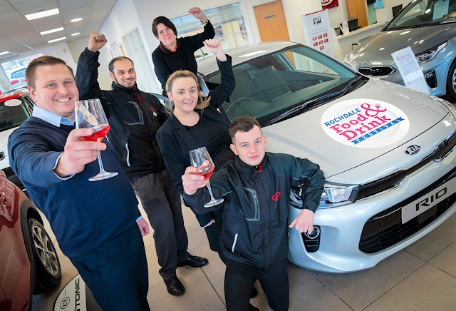 The team at Premier Kia, Rochdale, who are sponsoring Rochdale Food & Drink Festival for the first time