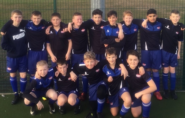Year 8 footballers who are in the semi-final of the English School’s Football Association U13s PlayStation Small Schools’ Trophy
